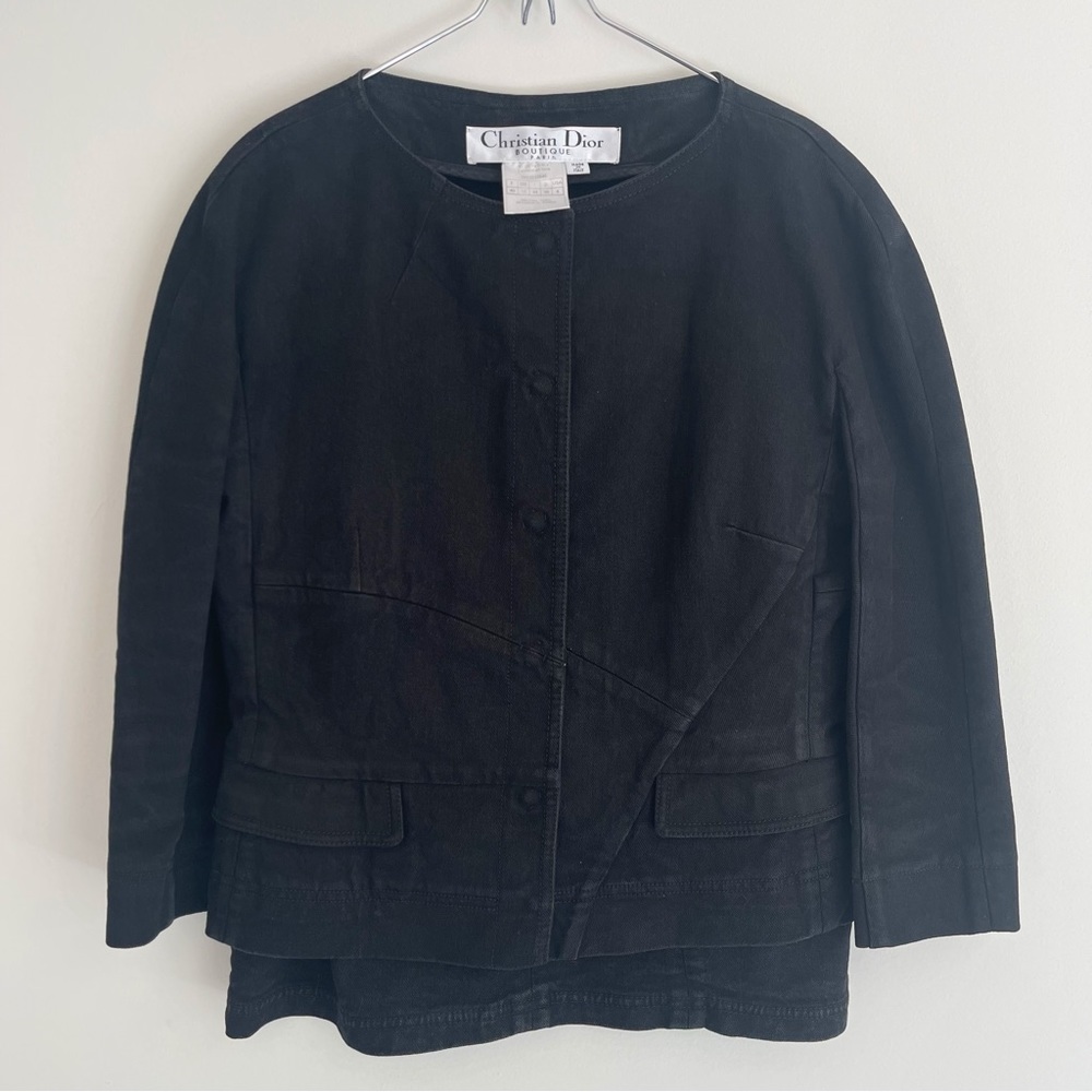 Christian Dior Skirt Jacket Set Black